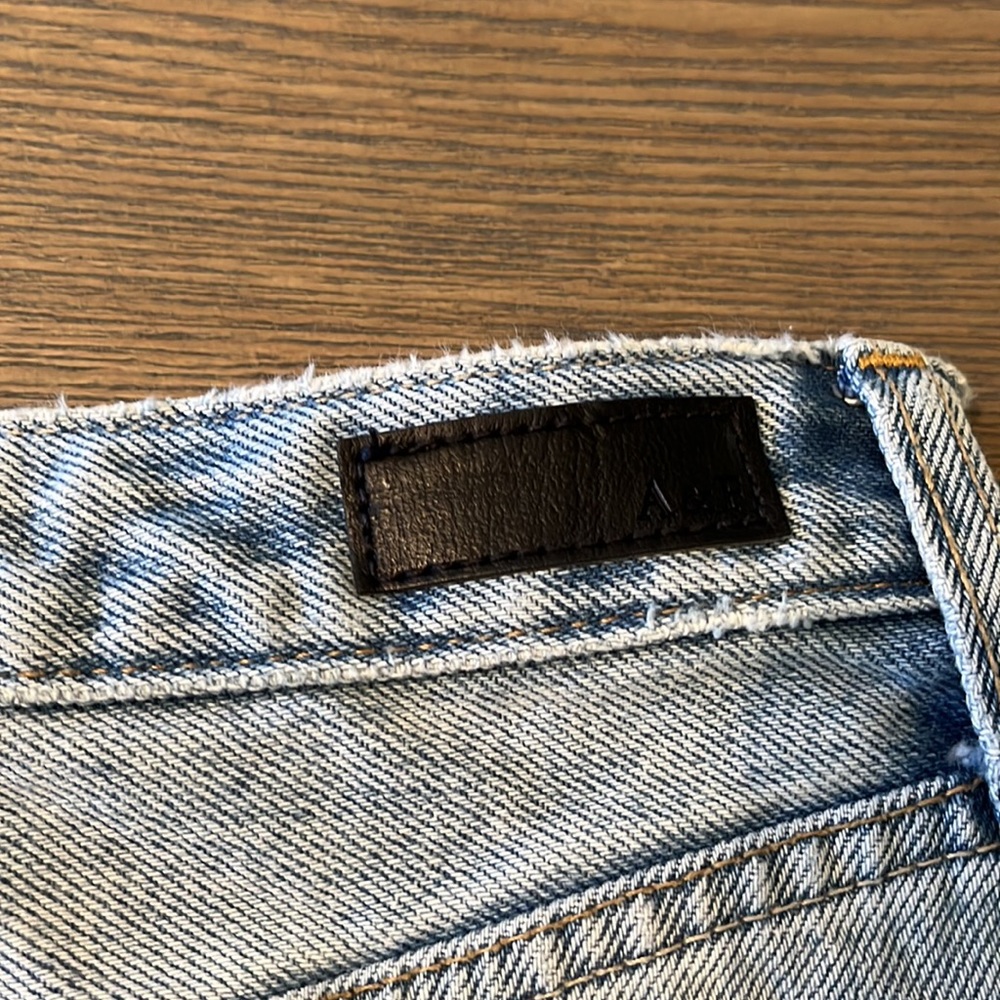 Abercrombie Sz 2/26 distressed jean denim skirt soft denim like new condition - Picture 8 of 9